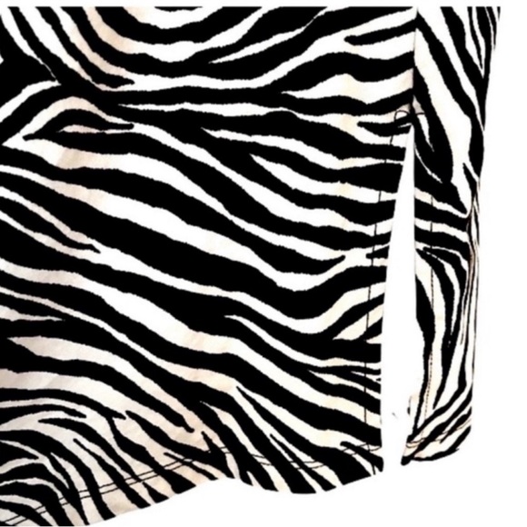 NEW Michael Kors 100% Organic Cotton Dress Sleeveless Black White Size M - Picture 6 of 11